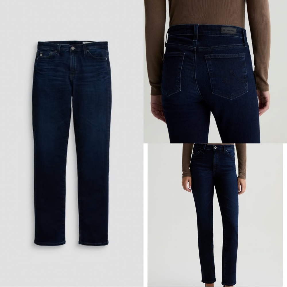 NWT AG Adriano Goldschmied Mari High-Rise Slim Straight Jeans - Size 25
